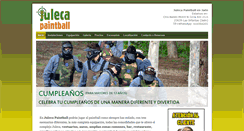 Desktop Screenshot of julecapaintball.com