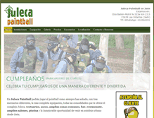 Tablet Screenshot of julecapaintball.com